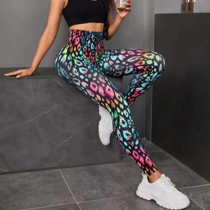 Signature High-Waist Sculpting Tie-Dye Seamless Leggings