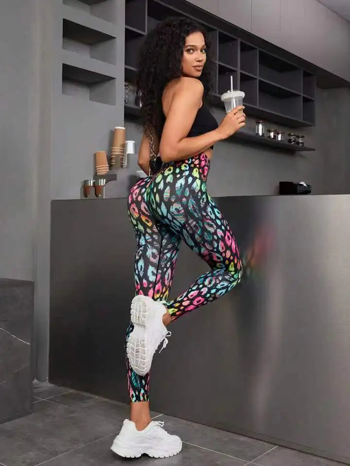 Signature High-Waist Sculpting Tie-Dye Seamless Leggings