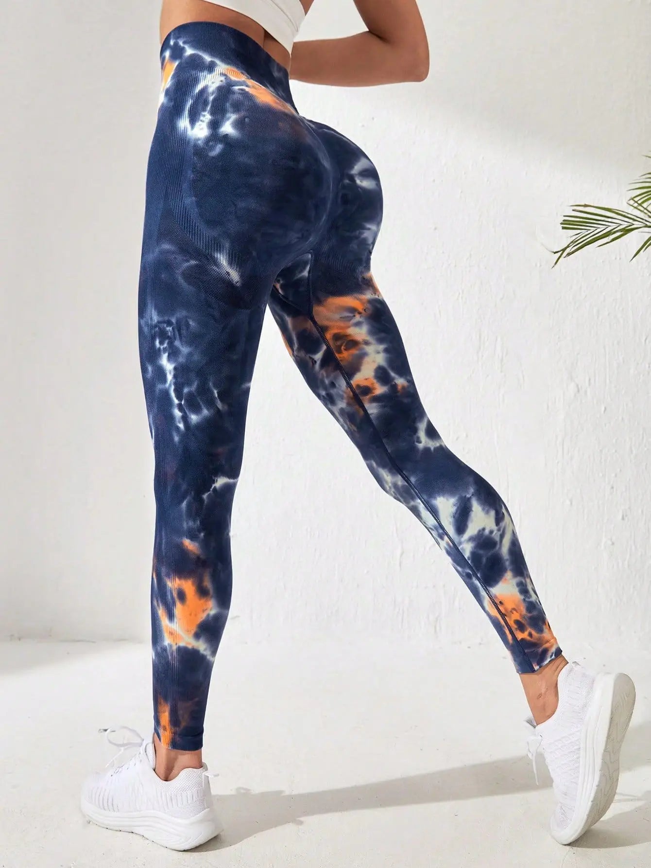 Signature High-Waist Sculpting Tie-Dye Seamless Leggings