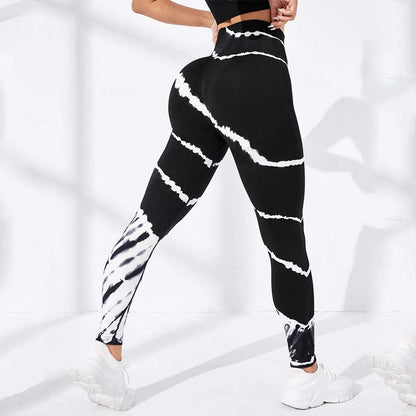 Signature High-Waist Sculpting Tie-Dye Seamless Leggings