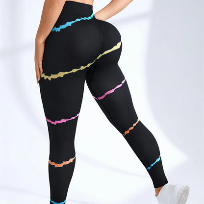 Signature High-Waist Sculpting Tie-Dye Seamless Leggings