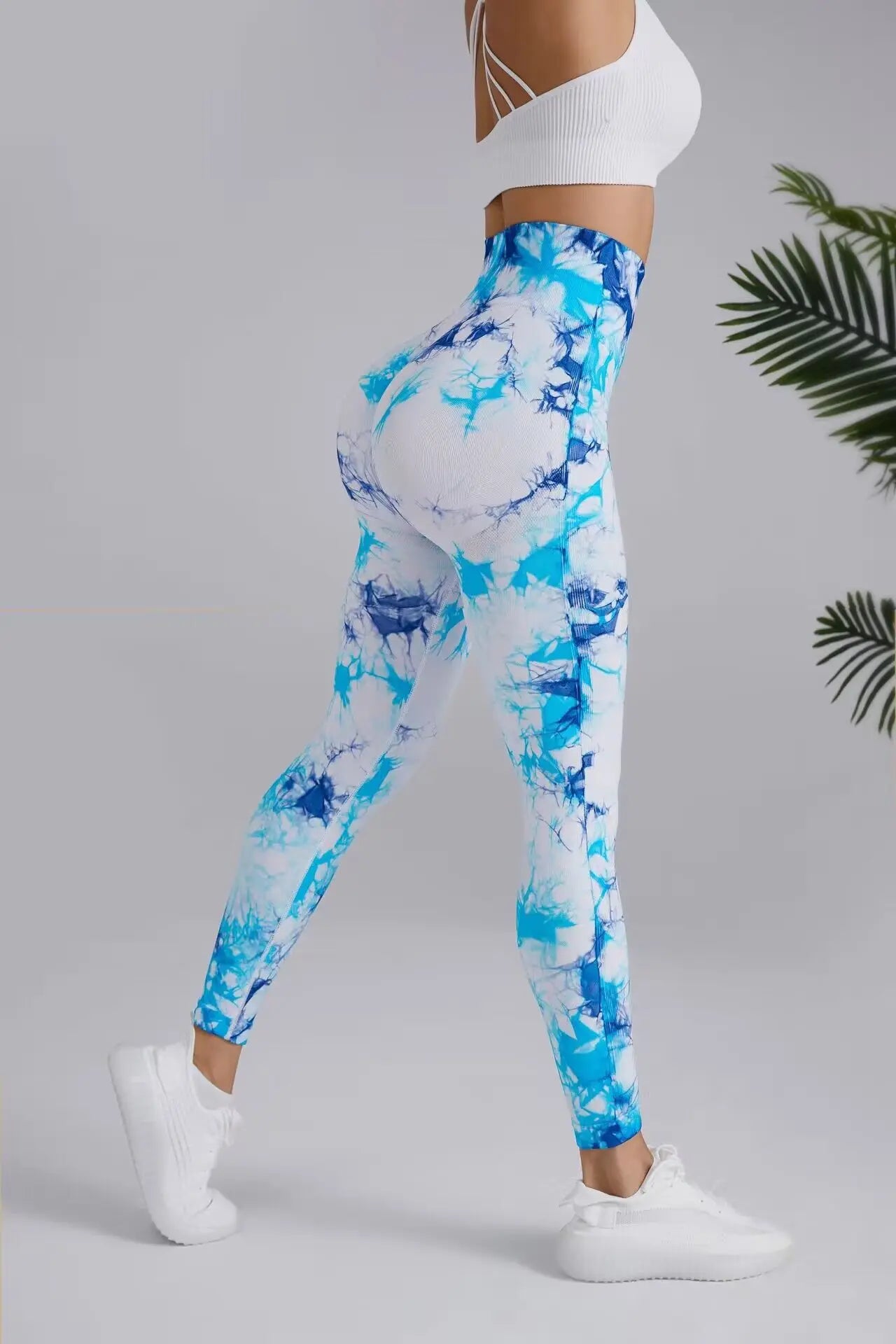 Signature High-Waist Sculpting Tie-Dye Seamless Leggings