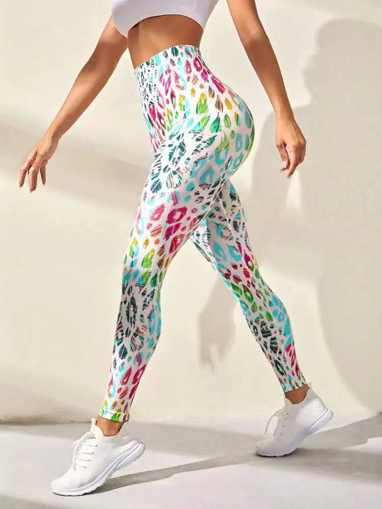 Signature High-Waist Sculpting Tie-Dye Seamless Leggings