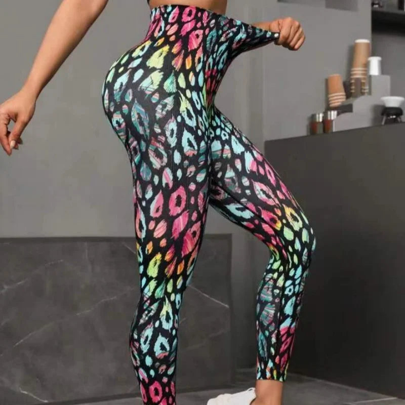 Signature High-Waist Sculpting Tie-Dye Seamless Leggings