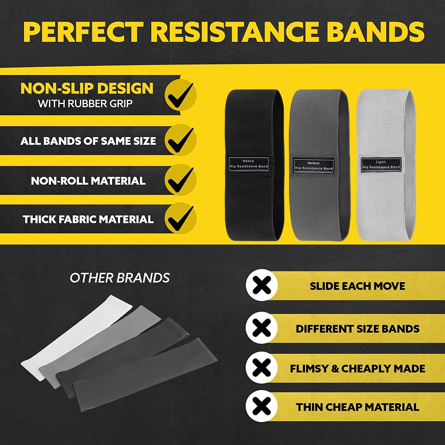 Premium Fabric Resistance Bands – Ultimate Tool for Strength, Flexibility, and Endurance